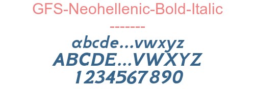 GFS-Neohellenic-Bold-Italic