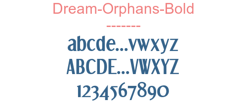 Dream-Orphans-Bold