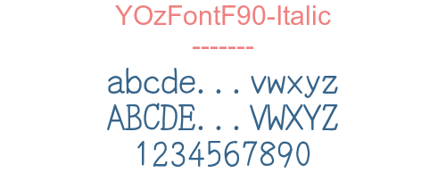 YOzFontF90-Italic