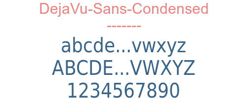 DejaVu-Sans-Condensed