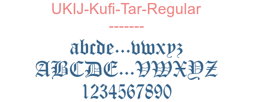 UKIJ-Kufi-Tar-Regular