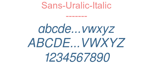 Sans-Uralic-Italic