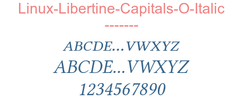 Linux-Libertine-Capitals-O-Italic