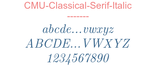 CMU-Classical-Serif-Italic