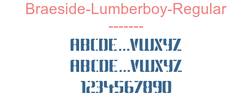 Braeside-Lumberboy-Regular