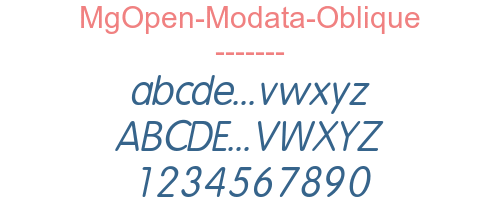 MgOpen-Modata-Oblique