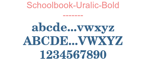 Schoolbook-Uralic-Bold
