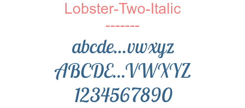 Lobster-Two-Italic