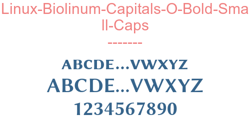 Linux-Biolinum-Capitals-O-Bold-Small-Caps