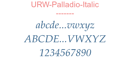 URW-Palladio-Italic