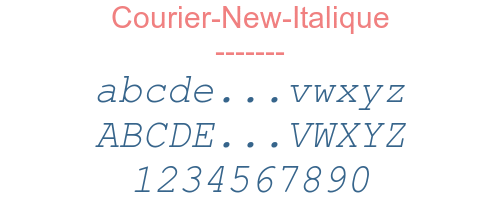 Courier-New-Italique