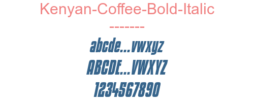 Kenyan-Coffee-Bold-Italic