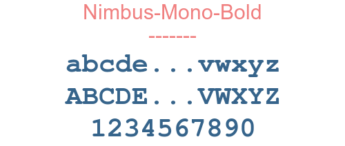 Nimbus-Mono-Bold