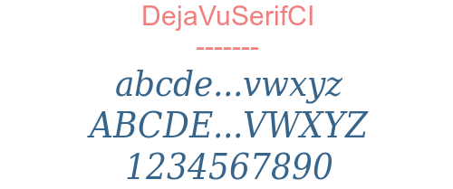 DejaVuSerifCI