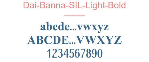 Dai-Banna-SIL-Light-Bold