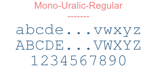 Mono-Uralic-Regular