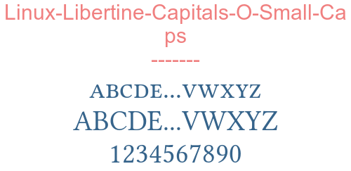 Linux-Libertine-Capitals-O-Small-Caps