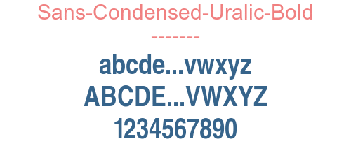 Sans-Condensed-Uralic-Bold