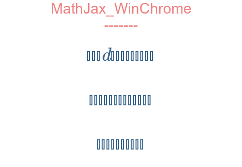 MathJax WinChrome