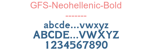 GFS-Neohellenic-Bold