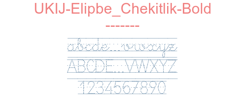 UKIJ-Elipbe Chekitlik-Bold