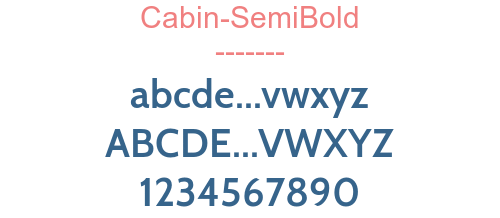 Cabin-SemiBold