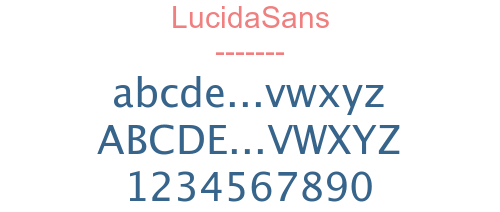 LucidaSans