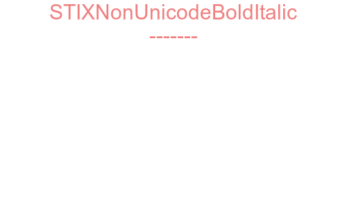 STIXNonUnicodeBoldItalic