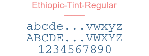 Ethiopic-Tint-Regular