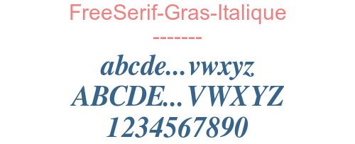 FreeSerif-Gras-Italique