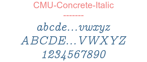 CMU-Concrete-Italic