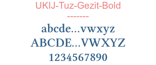 UKIJ-Tuz-Gezit-Bold