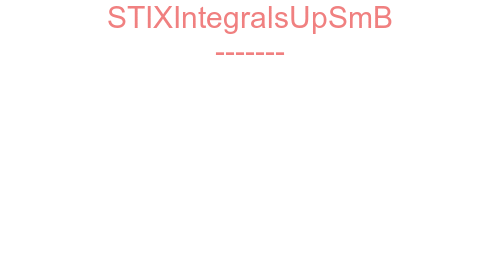 STIXIntegralsUpSmB