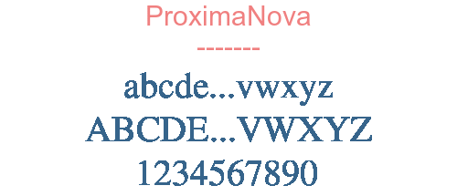 ProximaNova