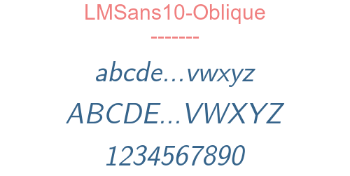 LMSans10-Oblique