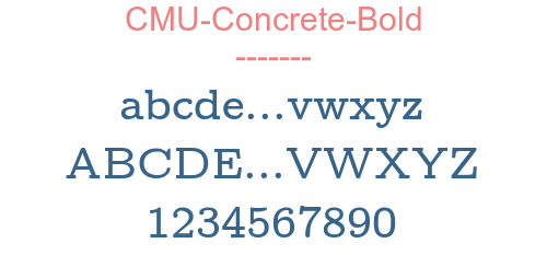 CMU-Concrete-Bold