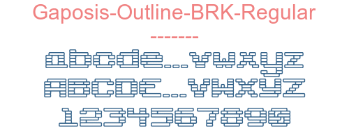 Gaposis-Outline-BRK-Regular