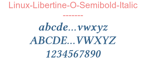 Linux-Libertine-O-Semibold-Italic