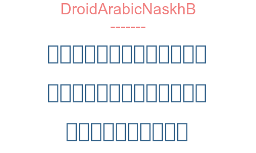 DroidArabicNaskhB