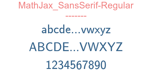 MathJax SansSerif-Regular