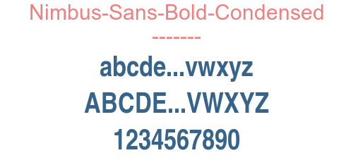 Nimbus-Sans-Bold-Condensed