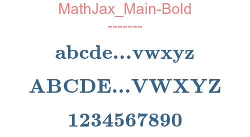 MathJax Main-Bold