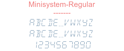 Minisystem-Regular