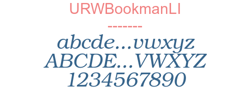 URWBookmanLI