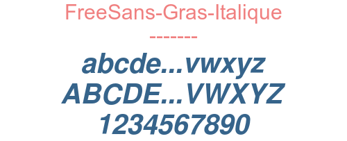 FreeSans-Gras-Italique