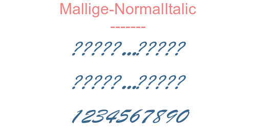 Mallige-NormalItalic