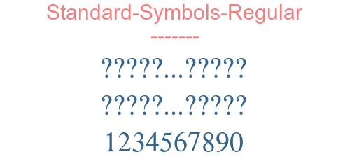 Standard-Symbols-Regular