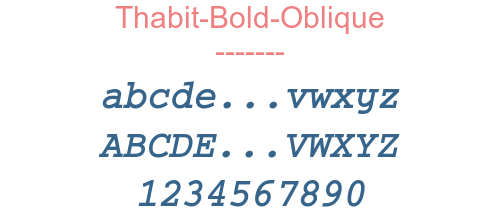 Thabit-Bold-Oblique