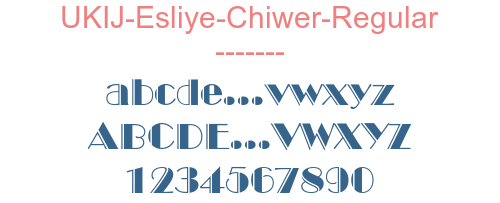 UKIJ-Esliye-Chiwer-Regular