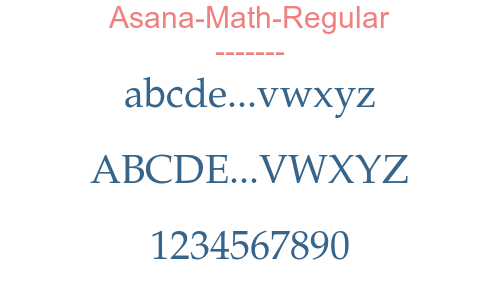 Asana-Math-Regular